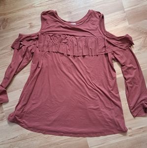 White Birch 3x Cold shoulder top